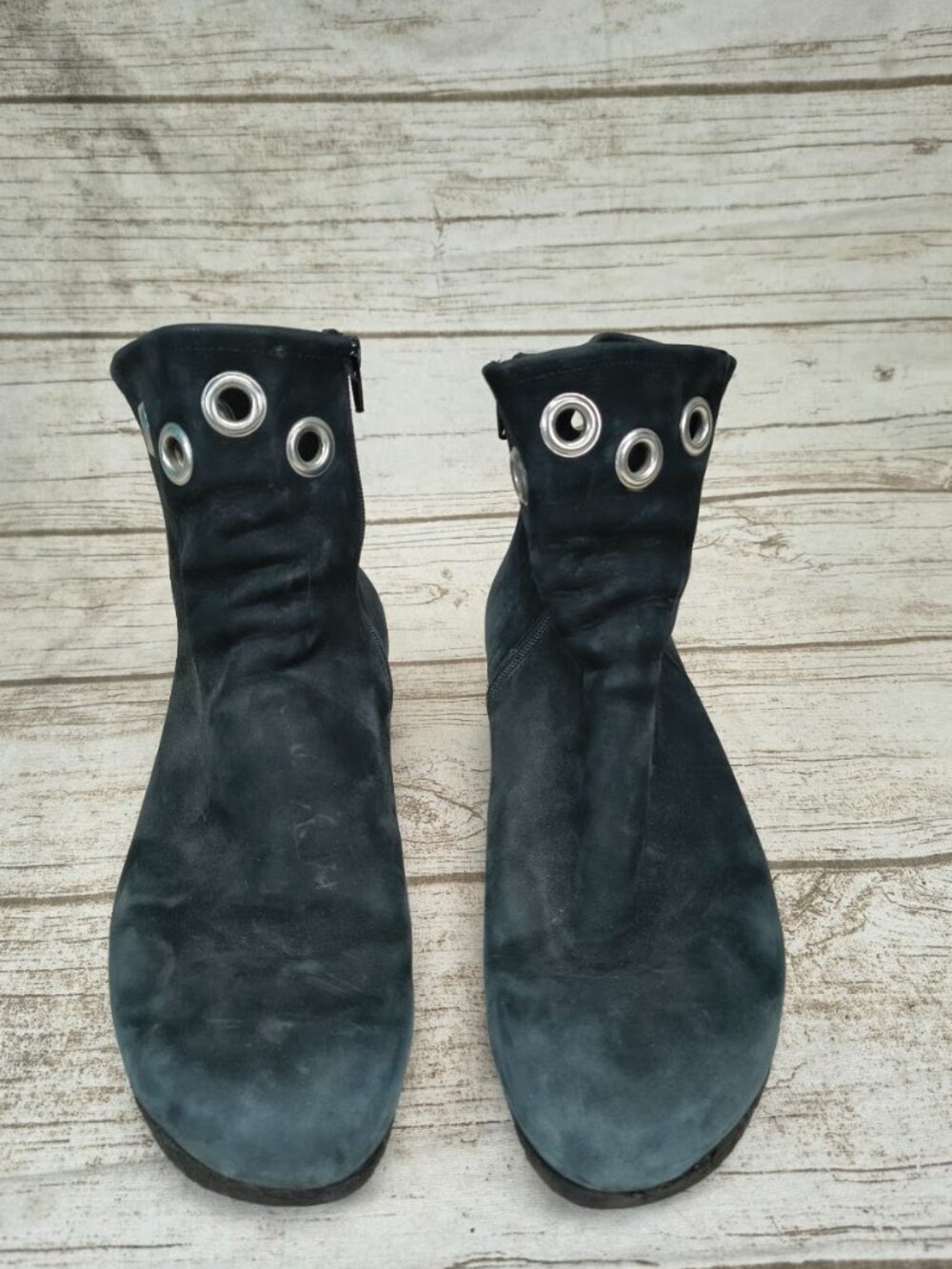 Arche Black Nubuck Leather Ankle Boots Size 37